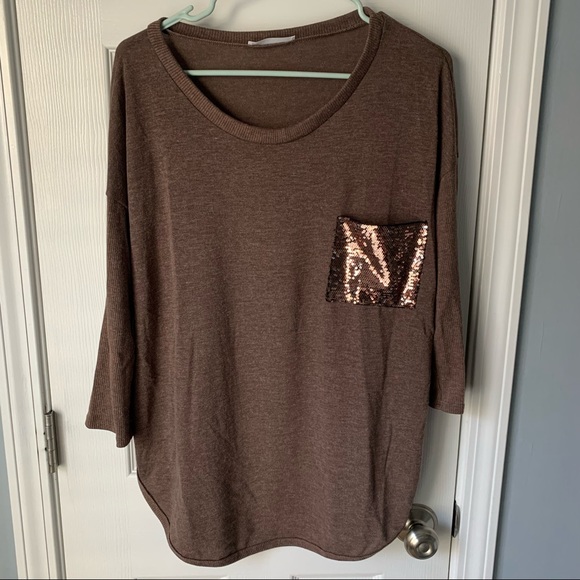 NWOT Brown Sweater - Picture 1 of 4